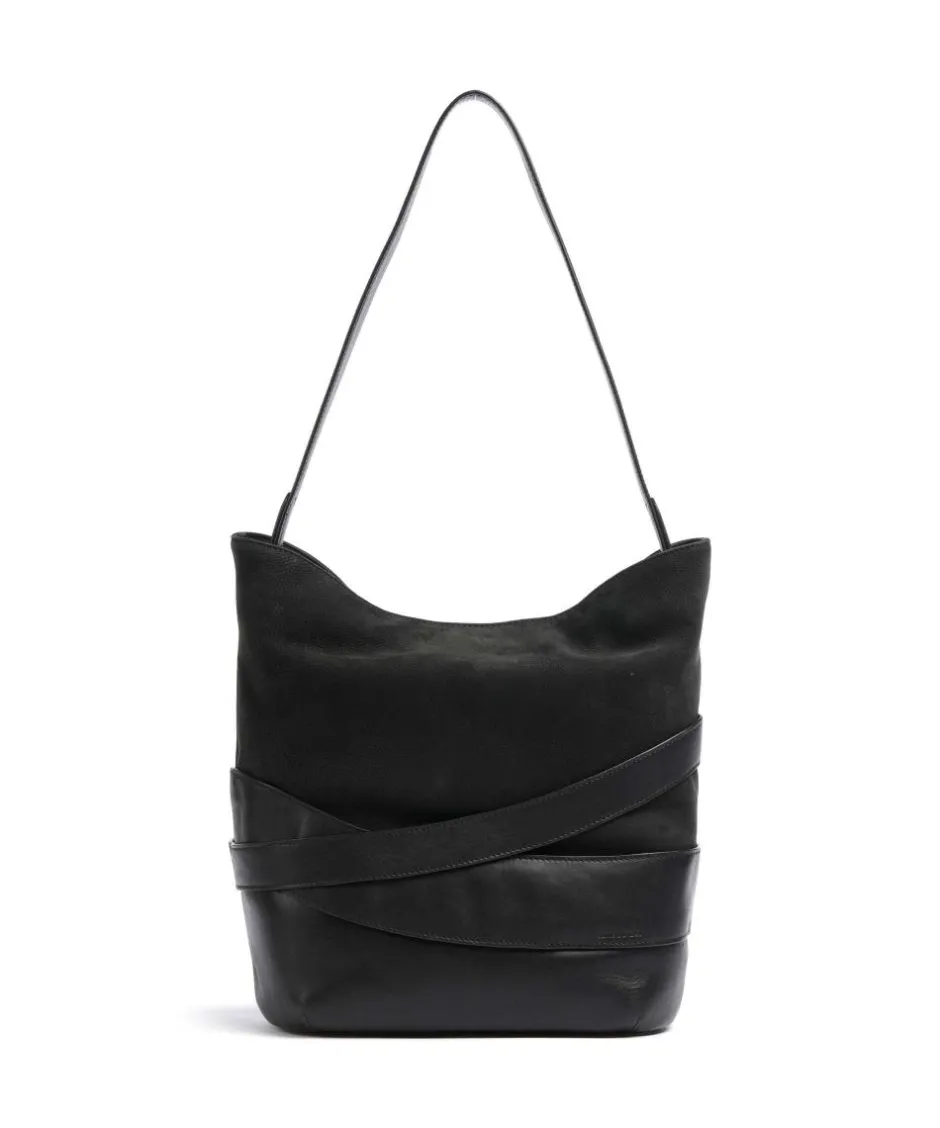 Aunts & Uncles Shoulder Bags|Hobo Bags-Heavenly Meadow Daydream Hobo bag fine grain cow leather, brushed cow leather