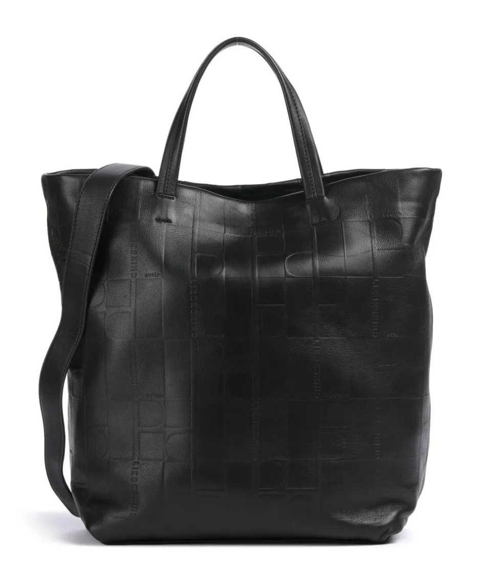 Liebeskind Tote Bags|Handbags-Hera Monogram Sheep Natural L Handbag embossed cow leather