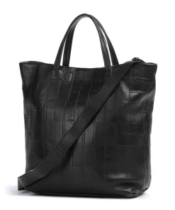 Liebeskind Tote Bags|Handbags-Hera Monogram Sheep Natural L Handbag embossed cow leather