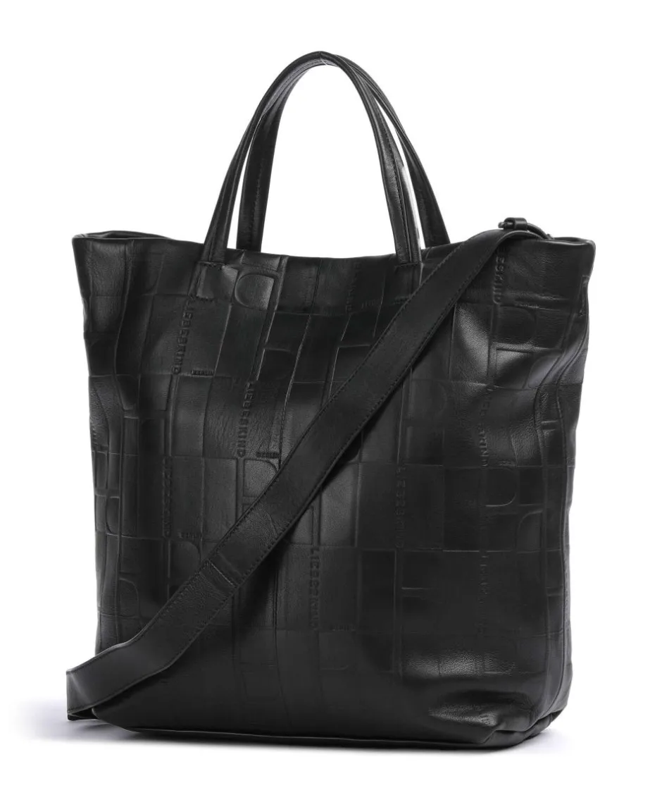 Liebeskind Tote Bags|Handbags-Hera Monogram Sheep Natural L Handbag embossed cow leather