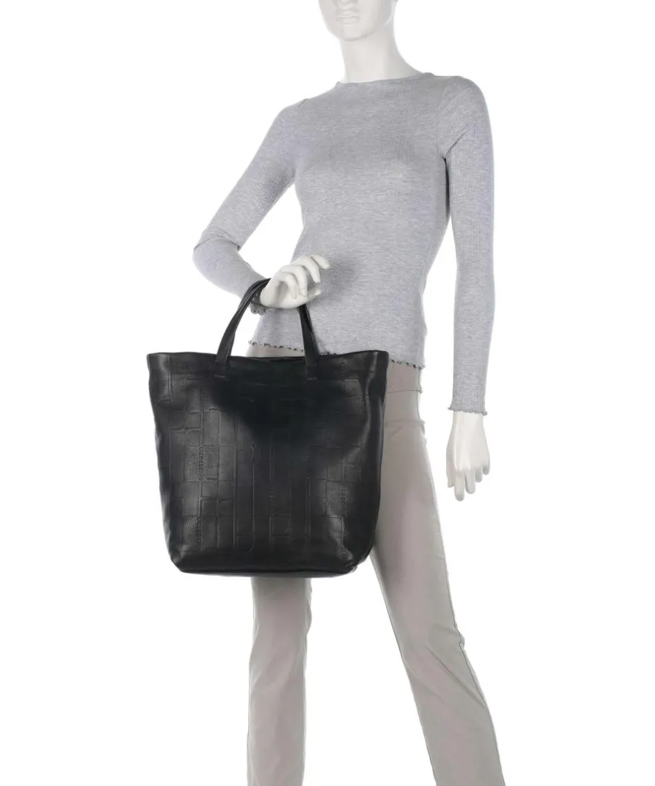 Liebeskind Tote Bags|Handbags-Hera Monogram Sheep Natural L Handbag embossed cow leather