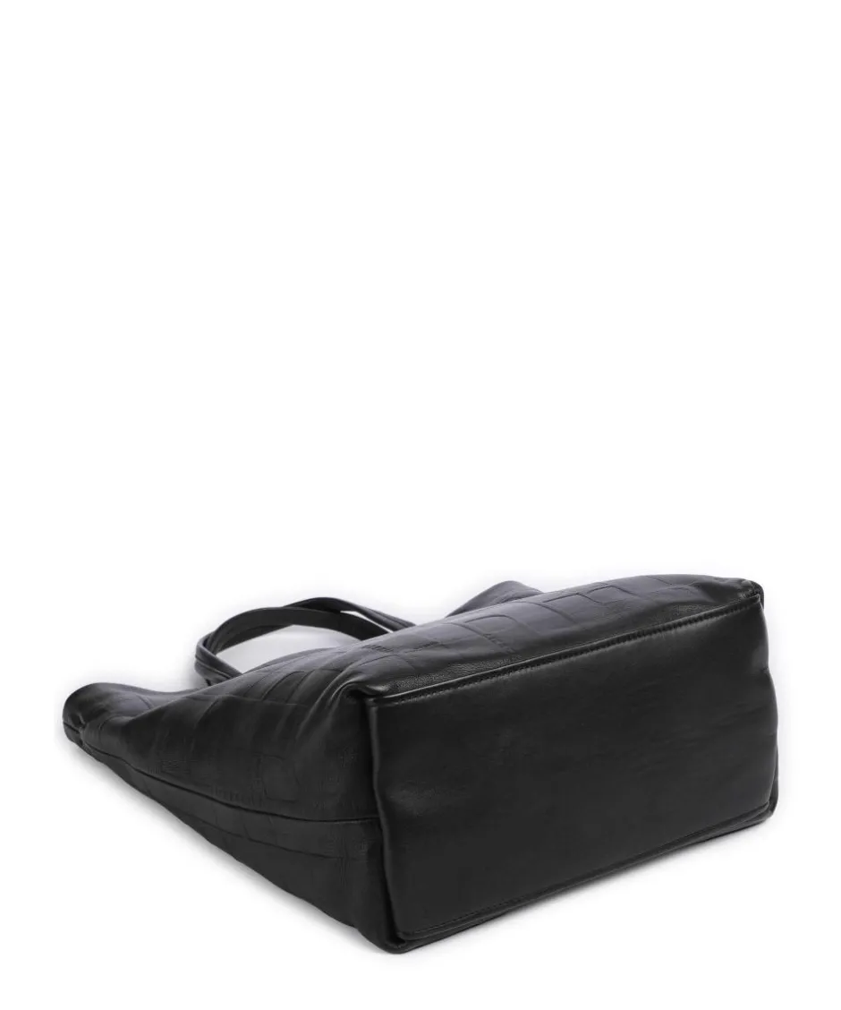 Liebeskind Tote Bags|Handbags-Hera Monogram Sheep Natural L Handbag embossed cow leather