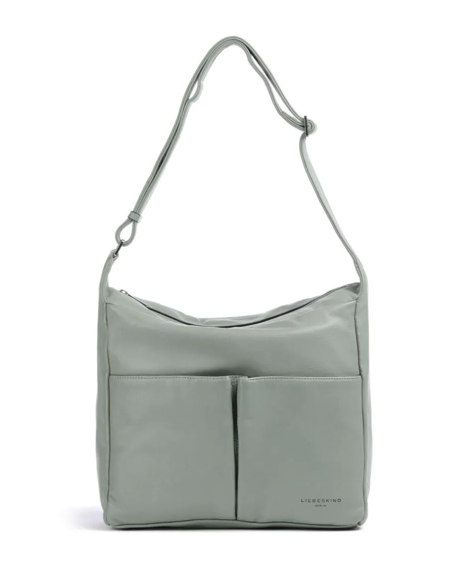 Liebeskind Shoulder Bags|Hobo Bags-Hera Sheep Natuarl M Hobo bag sheepskin leather