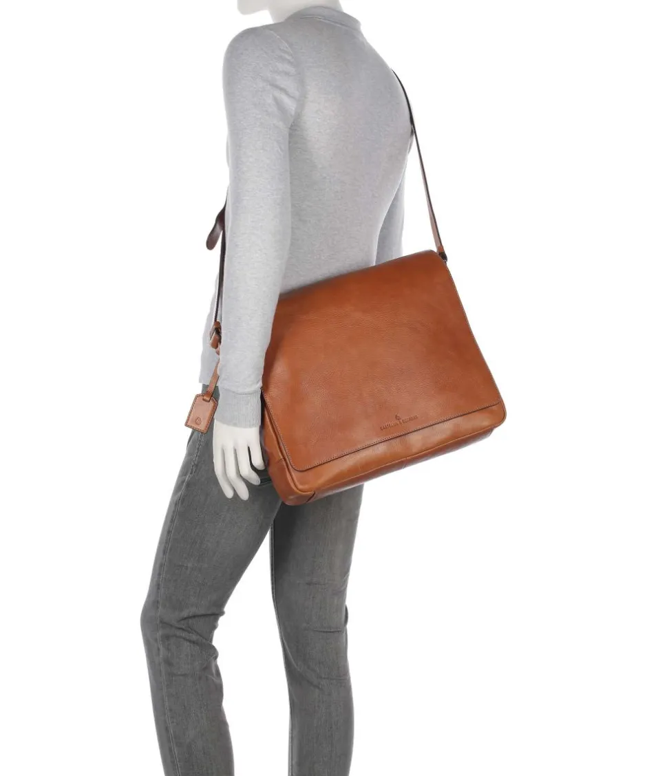 Castelijn & Beerens Business- & Laptop Bags|Crossbody Bags-Heritage Messenger bag grained cow leather