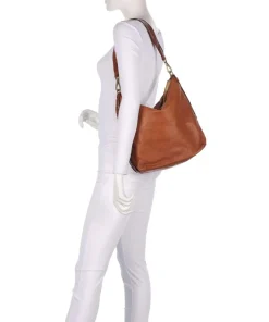 Campomaggi Shoulder Bags|Hobo Bags-Hobo bag fine grain cow leather
