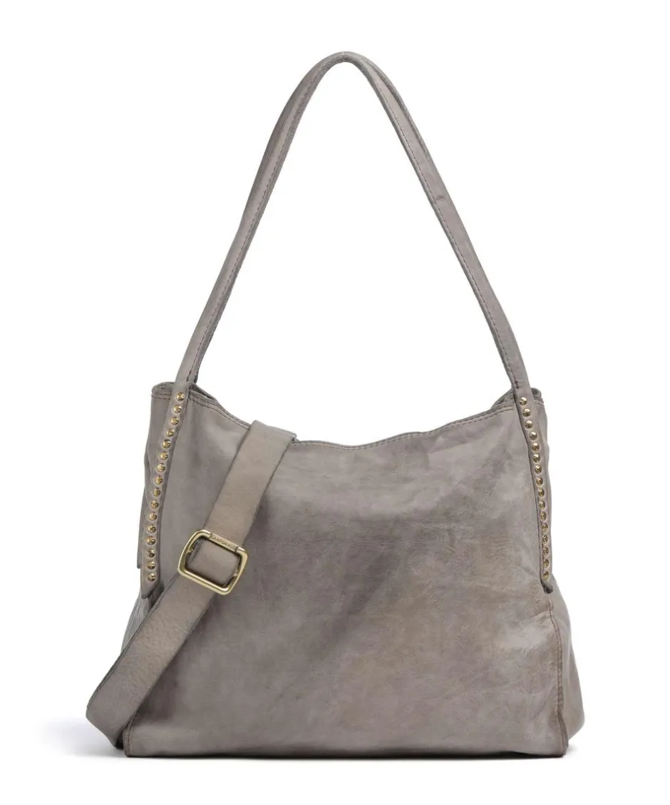 Campomaggi Shoulder Bags|Hobo Bags-Hobo bag fine grain cow leather