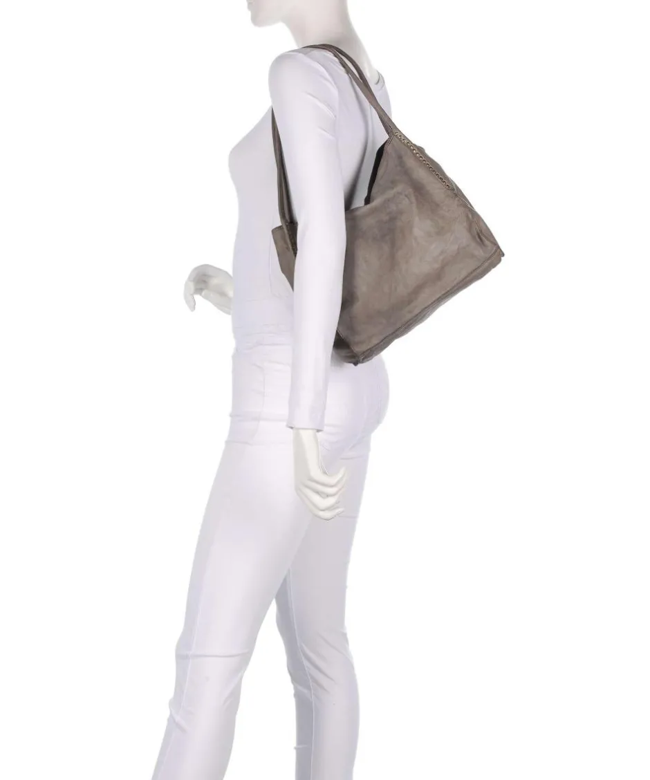 Campomaggi Shoulder Bags|Hobo Bags-Hobo bag fine grain cow leather