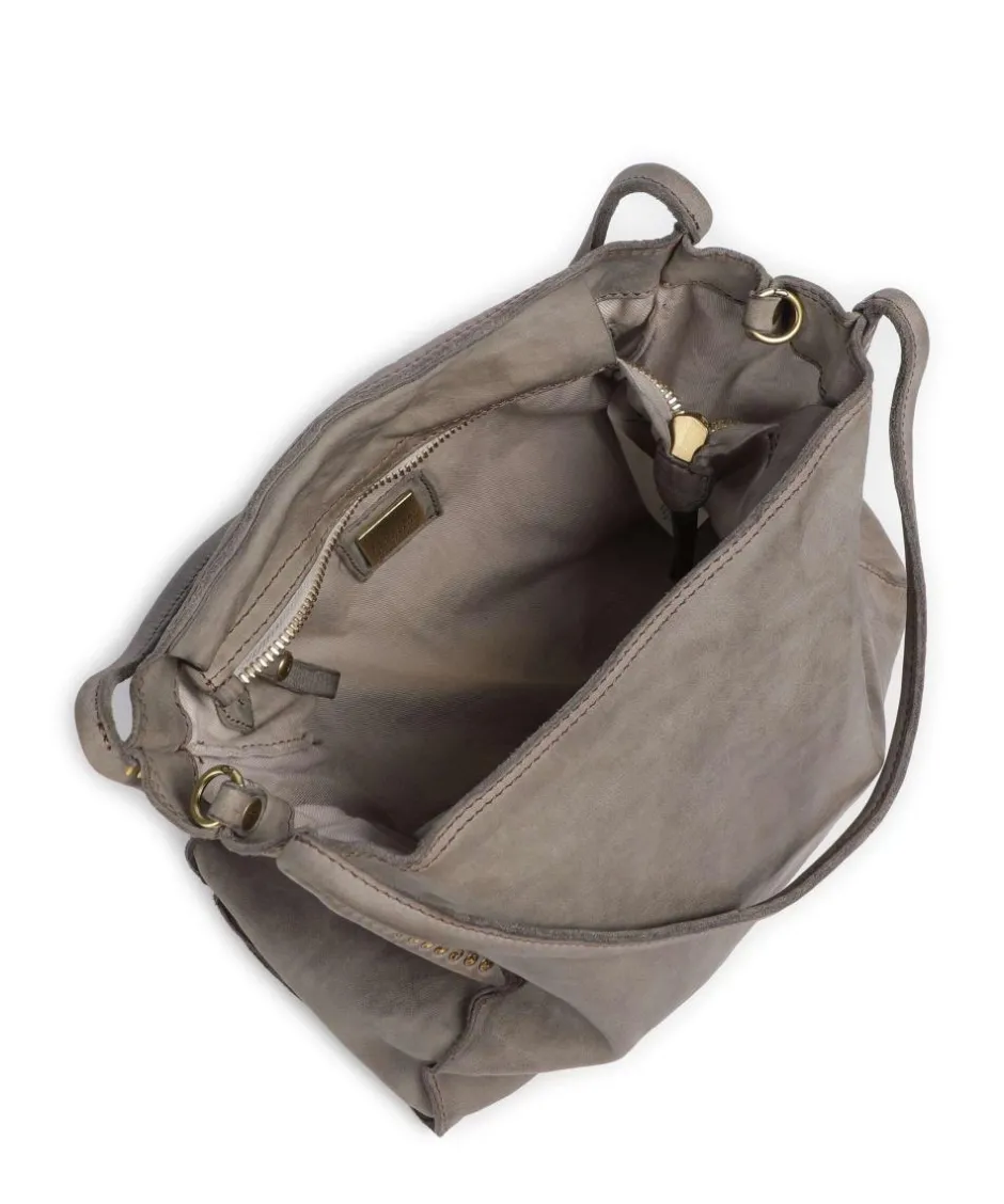 Campomaggi Shoulder Bags|Hobo Bags-Hobo bag fine grain cow leather