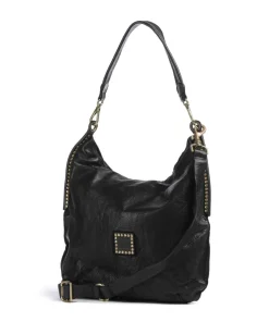 Campomaggi Shoulder Bags|Hobo Bags-Hobo bag fine grain cow leather