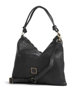 Campomaggi Shoulder Bags|Hobo Bags-Hobo bag fine grain cow leather