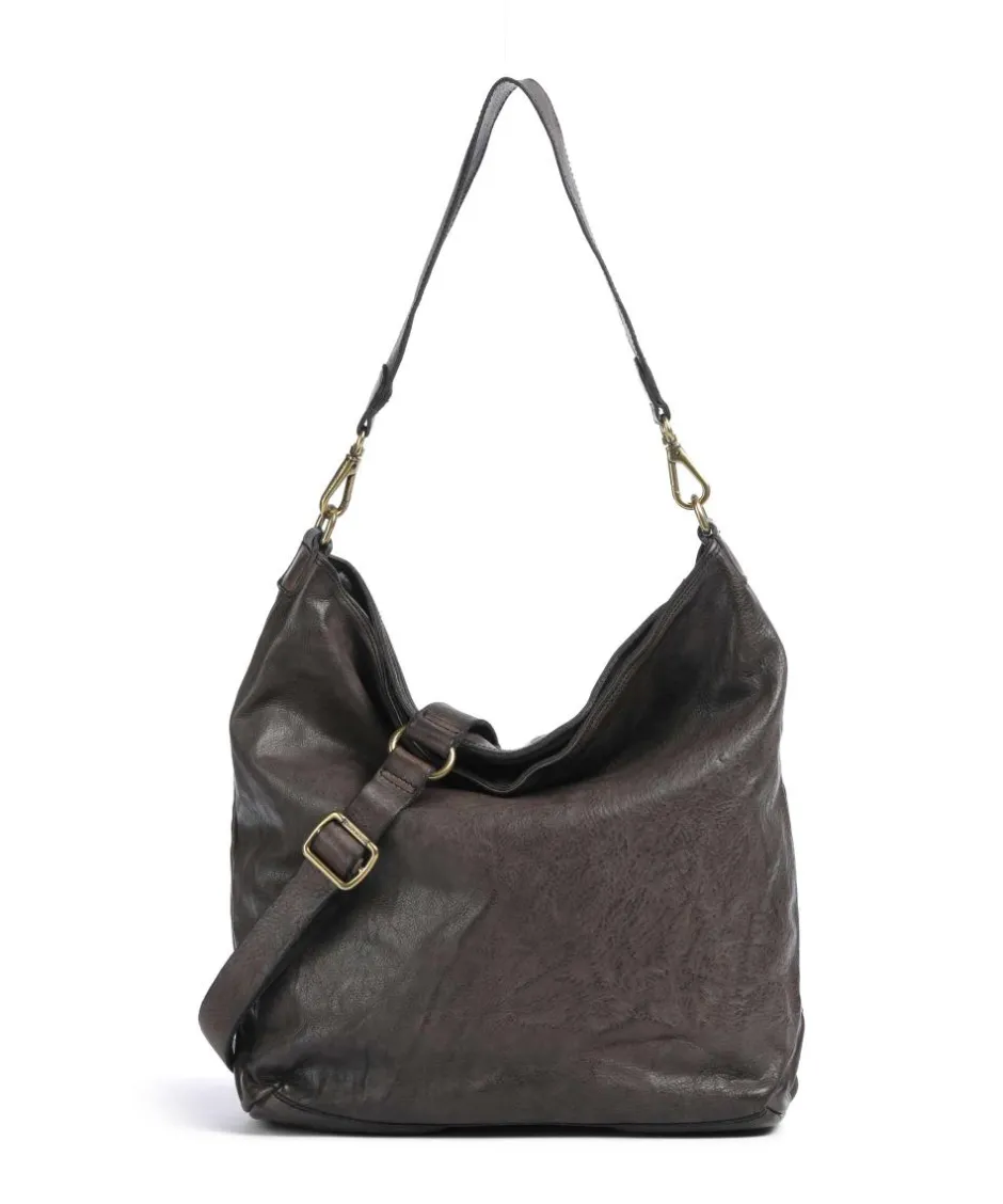 Campomaggi Shoulder Bags|Hobo Bags-Hobo bag fine grain cow leather