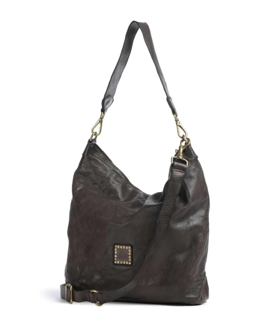 Campomaggi Shoulder Bags|Hobo Bags-Hobo bag fine grain cow leather