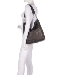 Campomaggi Shoulder Bags|Hobo Bags-Hobo bag fine grain cow leather
