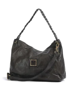 Campomaggi Shoulder Bags|Hobo Bags-Hobo bag fine grain cow leather