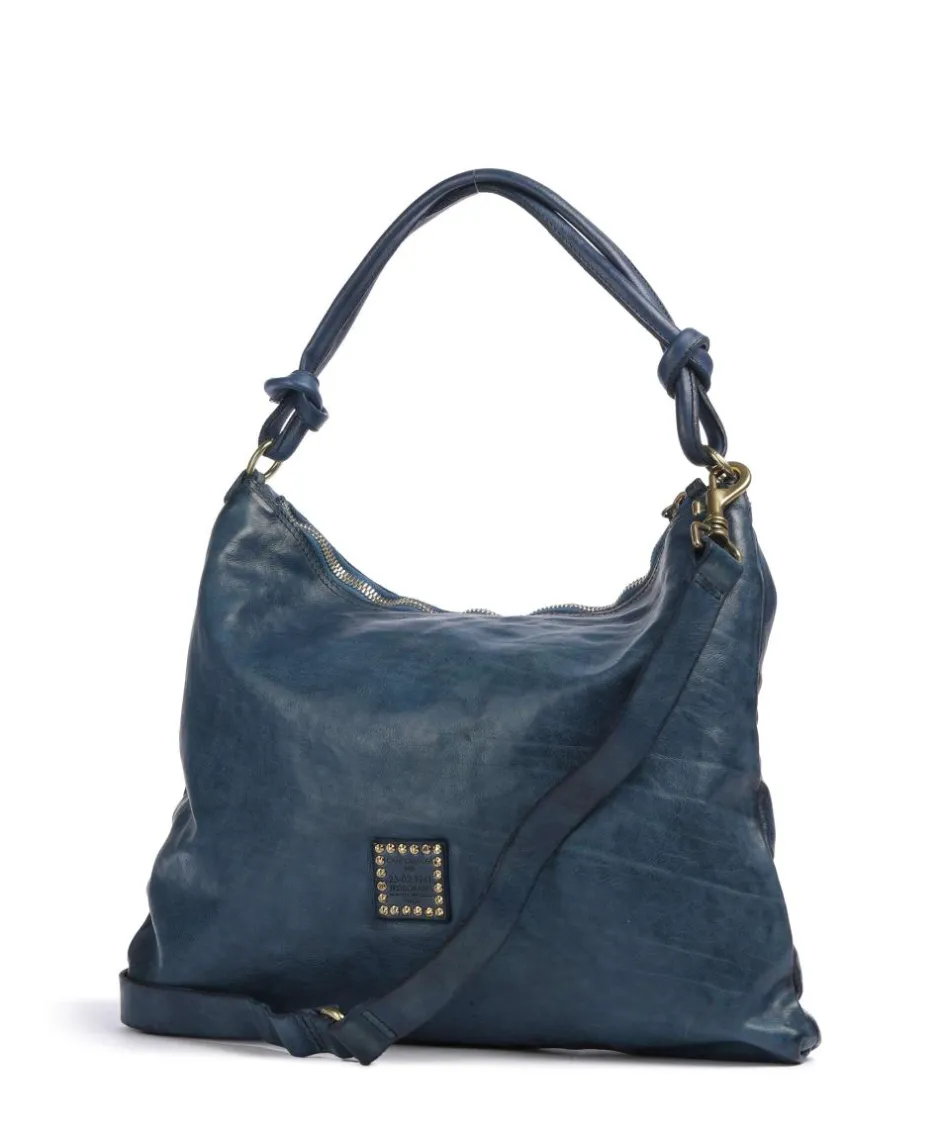 Campomaggi Shoulder Bags|Hobo Bags-Hobo bag fine grain cow leather