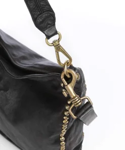 Campomaggi Shoulder Bags|Hobo Bags-Hobo bag fine grain cow leather