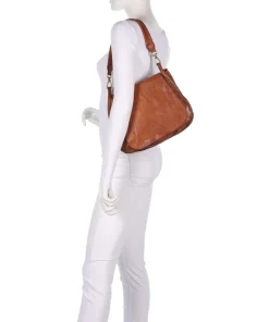 Campomaggi Shoulder Bags|Hobo Bags-Hobo bag fine grain cow leather