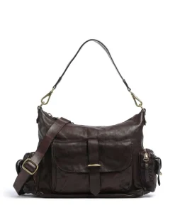 Campomaggi Shoulder Bags|Hobo Bags-Hobo bag grained cow leather
