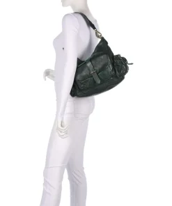 Campomaggi Shoulder Bags|Hobo Bags-Hobo bag grained cow leather