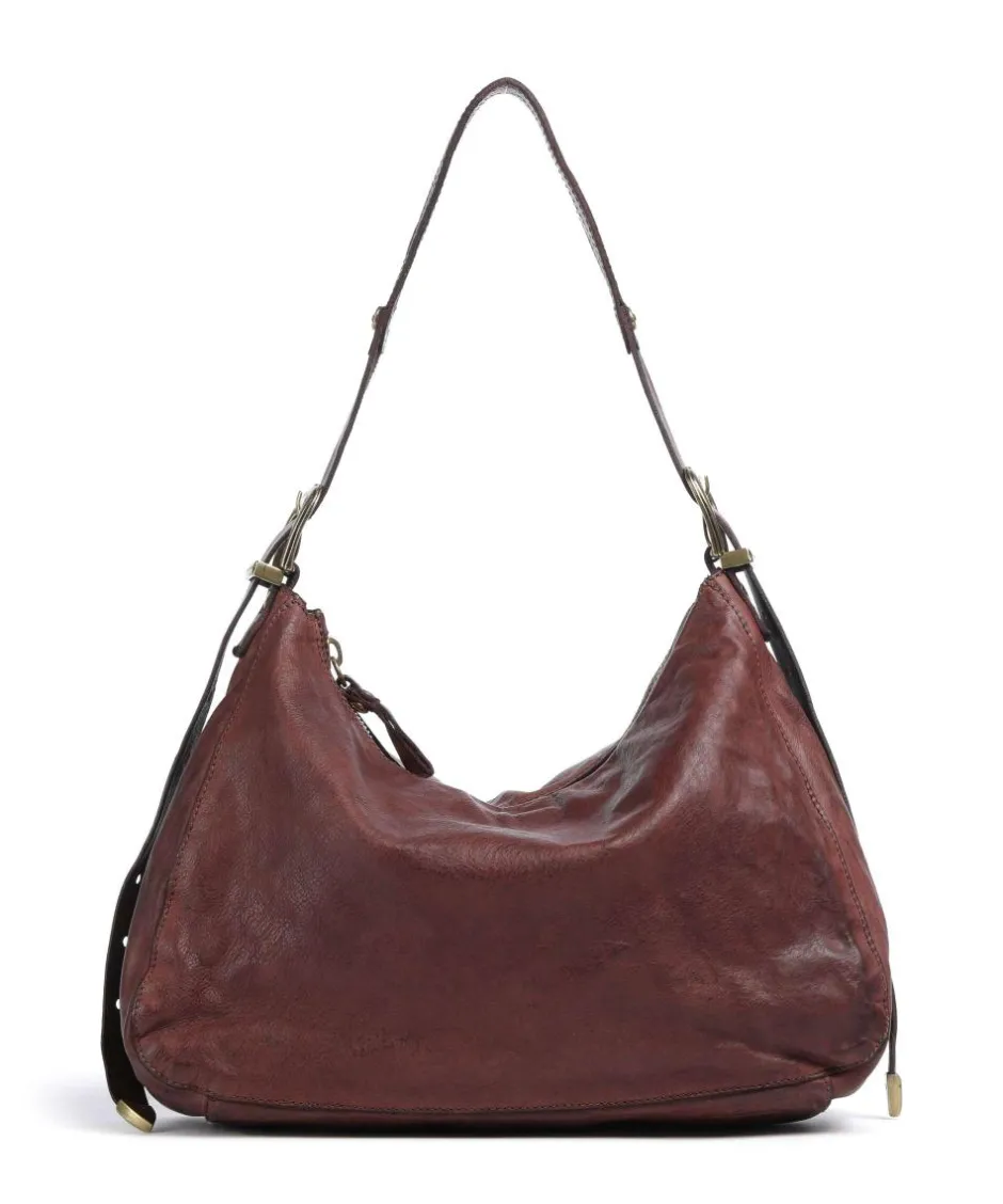 Campomaggi Shoulder Bags|Hobo Bags-Hobo bag grained cow leather