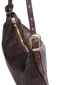 Campomaggi Shoulder Bags|Hobo Bags-Hobo bag grained cow leather
