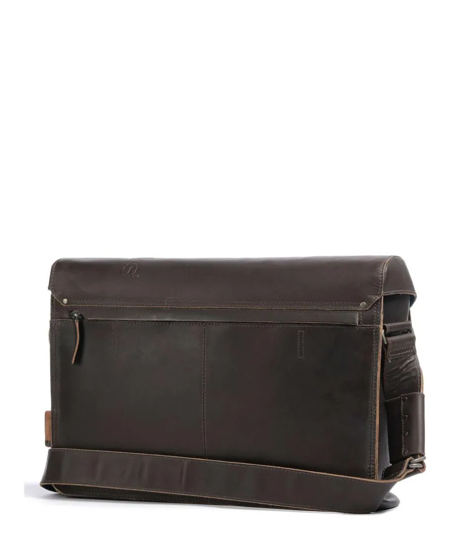Aunts & Uncles Business- & Laptop Bags-Hunter Big Judd Briefcase 16″ buffalo leather