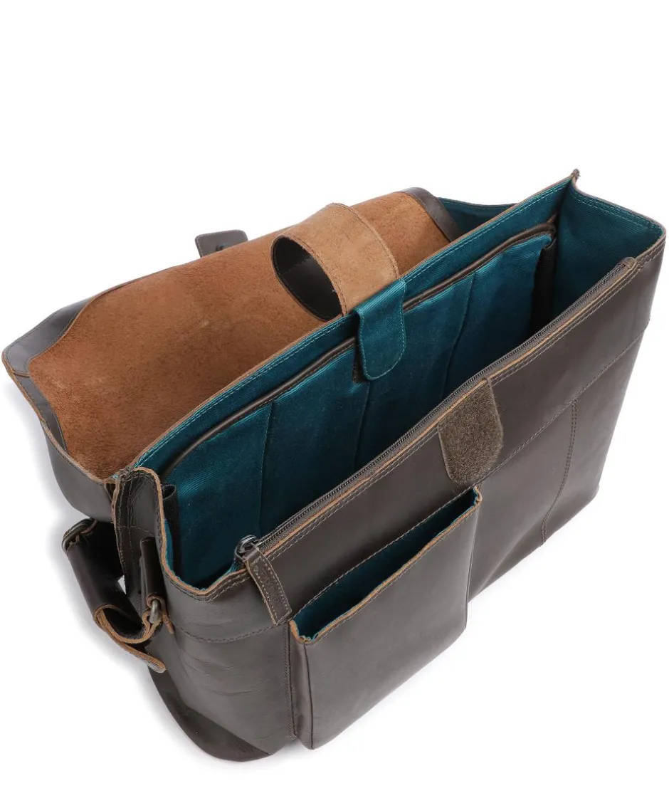 Aunts & Uncles Business- & Laptop Bags-Hunter Big Judd Briefcase 16″ buffalo leather