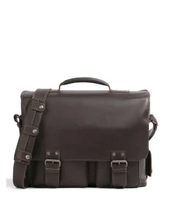 Aunts & Uncles Business- & Laptop Bags-Hunter Finn Briefcase 14″ buffalo leather