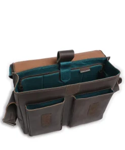 Aunts & Uncles Business- & Laptop Bags-Hunter Nick Briefcase 14″ buffalo leather