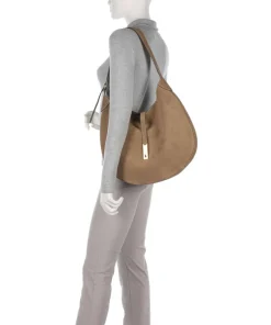Polo Ralph Lauren Shoulder Bags|Hobo Bags-ID Collection Medium Hobo bag brushed leather