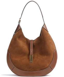 Polo Ralph Lauren Shoulder Bags|Hobo Bags-ID Collection Medium Hobo bag brushed cow leather, fine grain cow leather