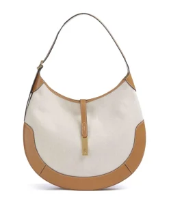 Polo Ralph Lauren Shoulder Bags|Hobo Bags-ID Collection Medium Hobo bag cow leather, canvas