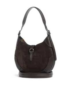 Polo Ralph Lauren Shoulder Bags|Hobo Bags-ID Collection Small Hobo bag fine grain cow leather, brushed cow leather