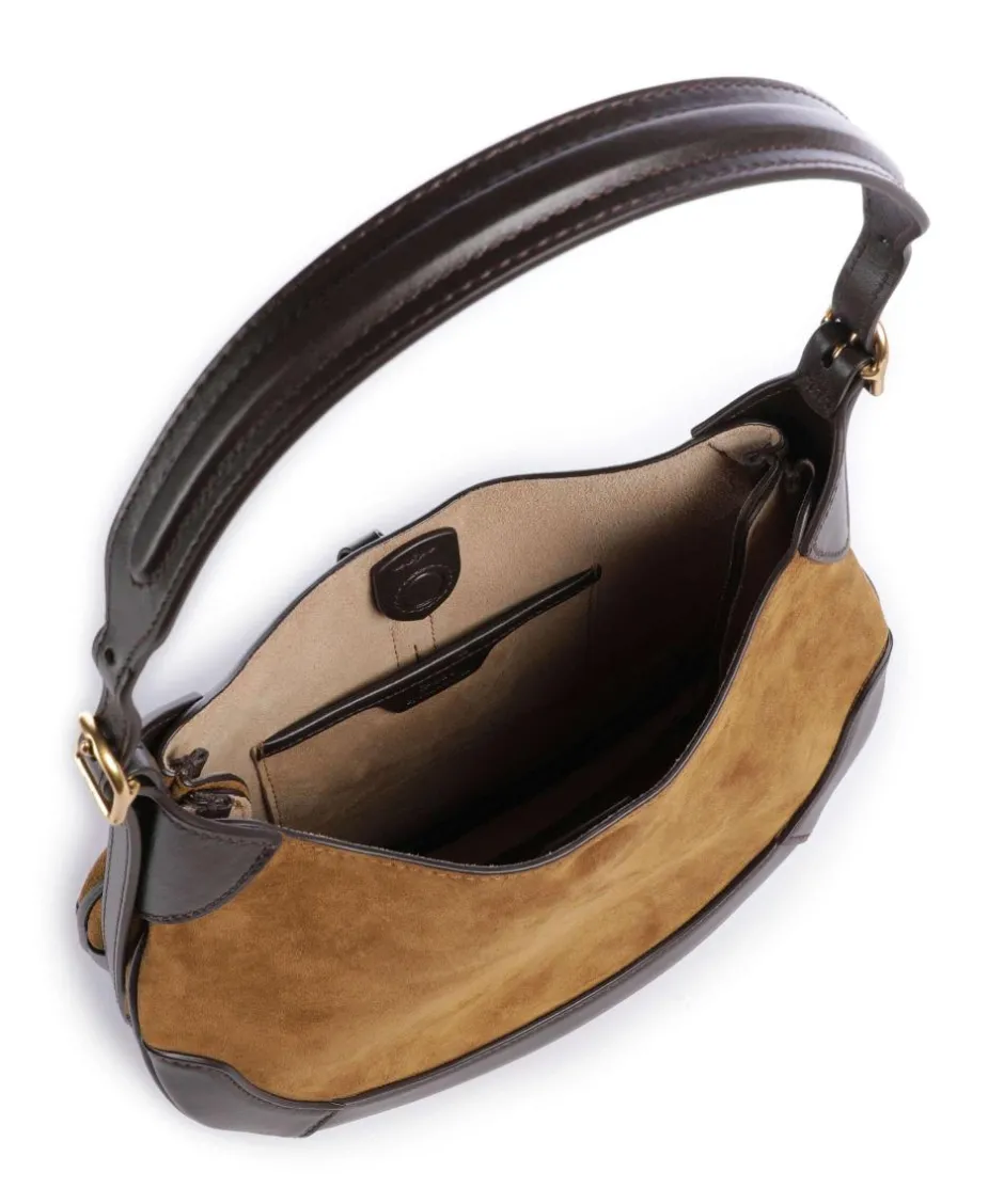 Polo Ralph Lauren Shoulder Bags|Hobo Bags-ID Collection Small Hobo bag fine grain cow leather, brushed cow leather