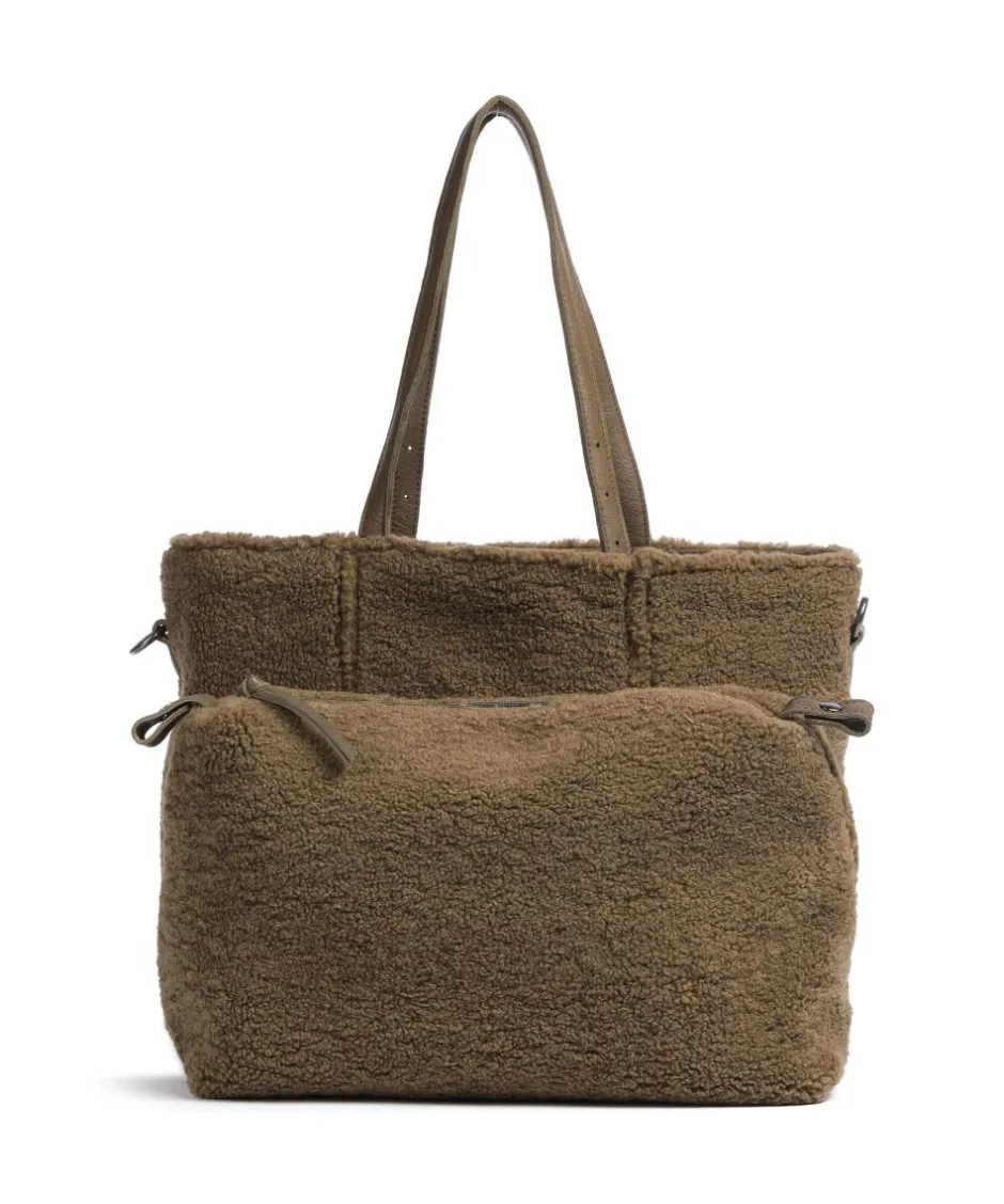 FredsBruder Tote Bags-Inside Out Tote bag grained leather