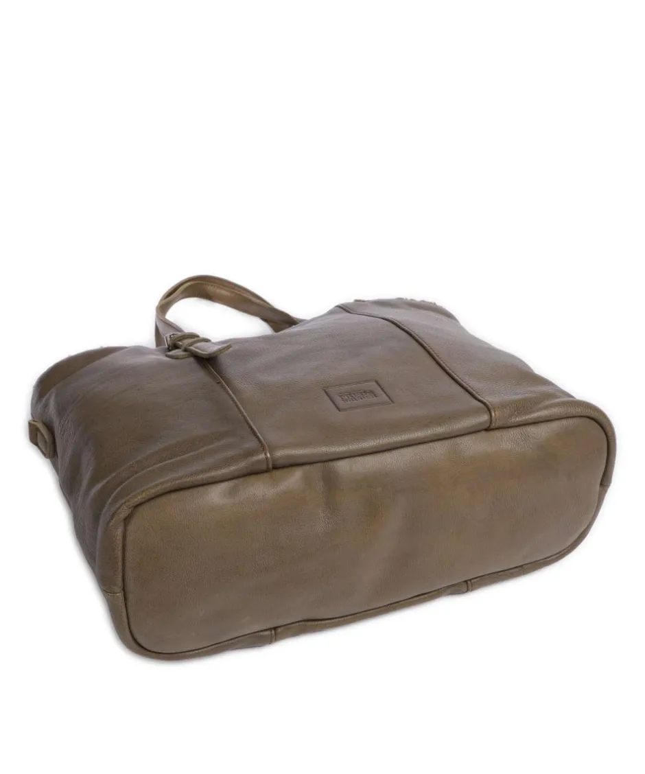 FredsBruder Tote Bags-Inside Out Tote bag grained leather