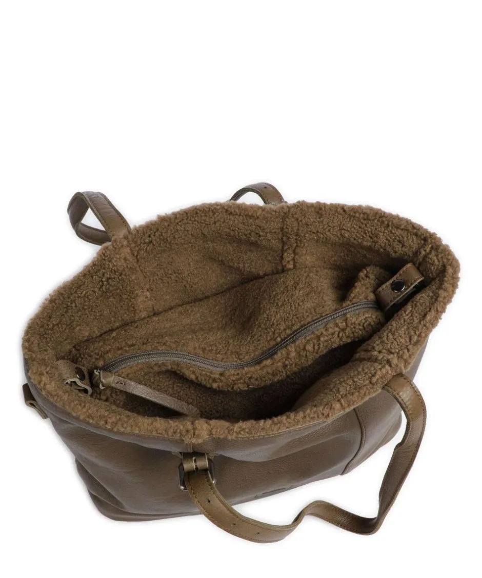 FredsBruder Tote Bags-Inside Out Tote bag grained leather