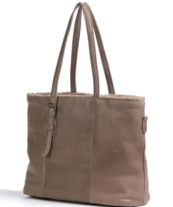 FredsBruder Tote Bags-Inside Out Tote bag grained leather