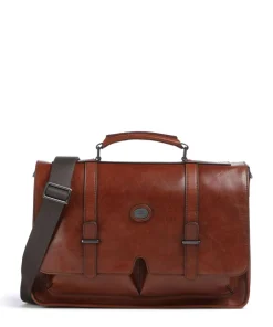 The Bridge Business- & Laptop Bags-Isaia Briefcase 14″ fine grain cow leather