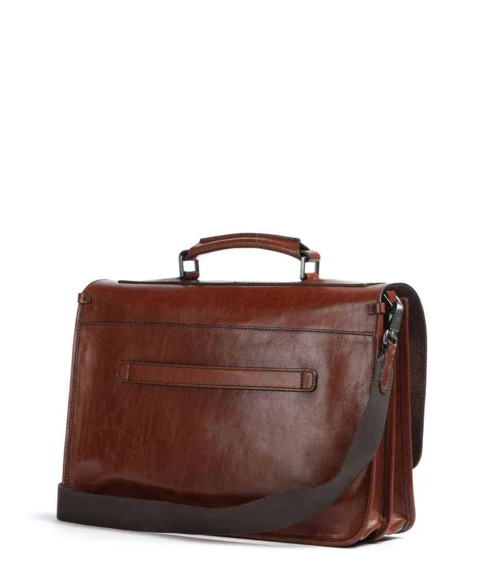 The Bridge Business- & Laptop Bags-Isaia Briefcase 14″ fine grain cow leather