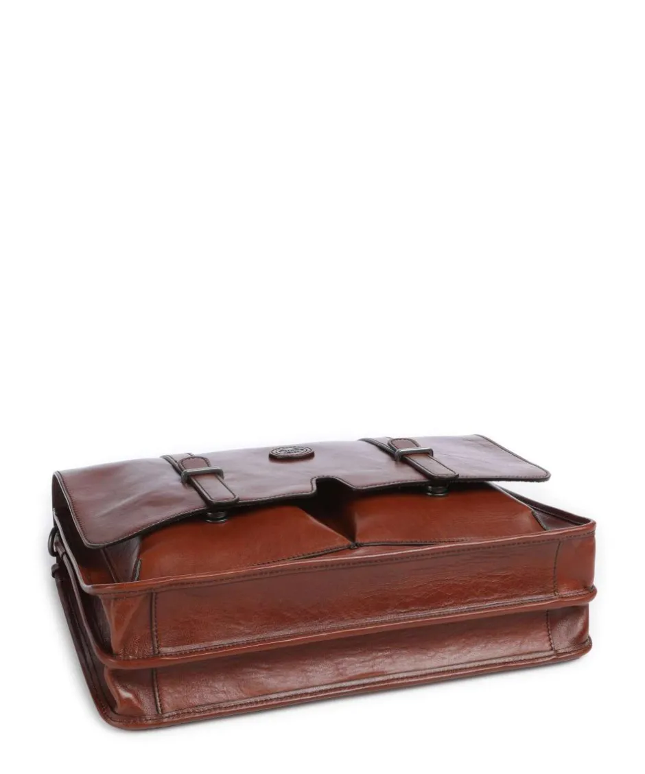 The Bridge Business- & Laptop Bags-Isaia Briefcase 14″ fine grain cow leather