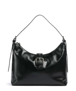 Núnoo Shoulder Bags|Hobo Bags-Italian Leather Rio Buckle Hobo bag fine grain leather