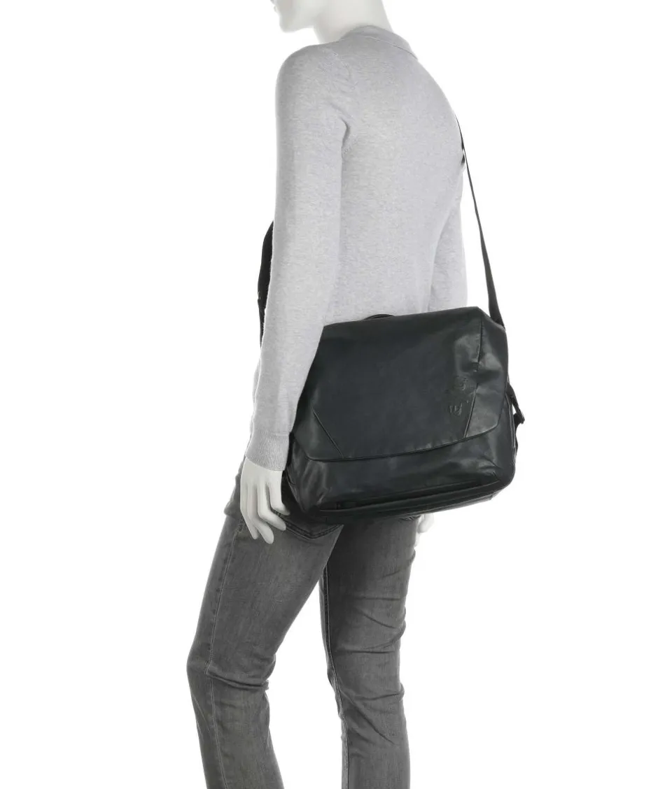 Aunts & Uncles Business- & Laptop Bags|Crossbody Bags-Japan Yamakuni Messenger bag 13″ recycled nylon