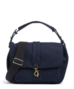 Abro Shoulder Bags|Hobo Bags-Jeans Star Saddle Hobo bag cotton