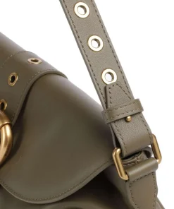 Pinko Shoulder Bags-Jolene Classic Shoulder bag fine grain cow leather