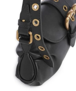 Pinko Shoulder Bags-Jolene Mini Shoulder bag fine grain cow leather
