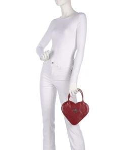 Vivienne Westwood Handbags|Crossbody Bags-Josephine Heart Embossed Croc Mini Handbag embossed calfskin