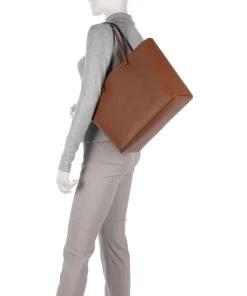 Lauren Ralph Lauren Tote Bags-Karly Large Tote bag fine grain cow leather