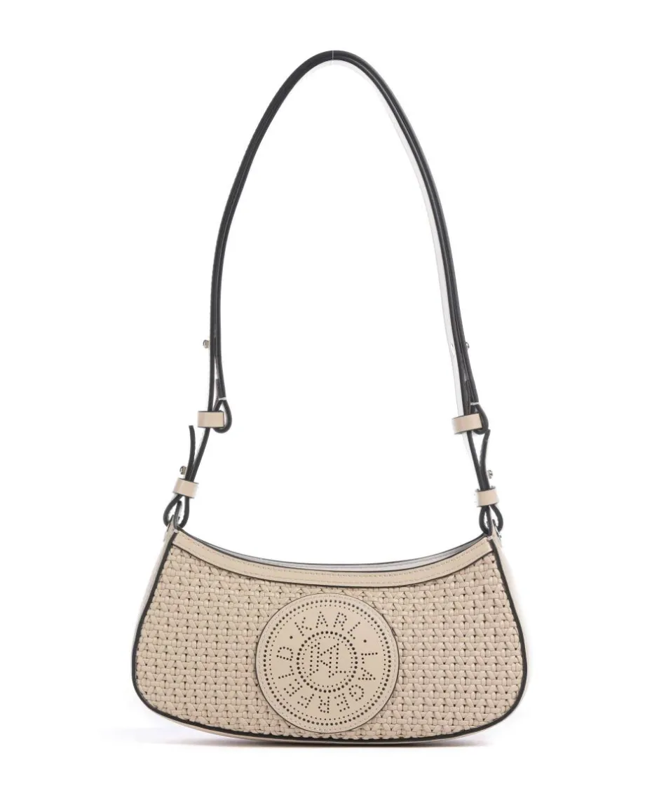 Karl Lagerfeld Shoulder Bags|Crossbody Bags-K/Circle Shoulder bag fine grain cow leather