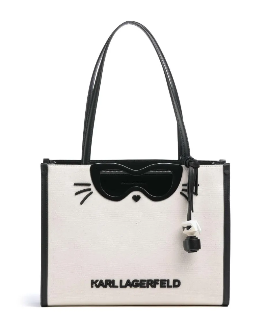 Karl Lagerfeld Tote Bags-K/Ikon Choupette Tote bag canvas
